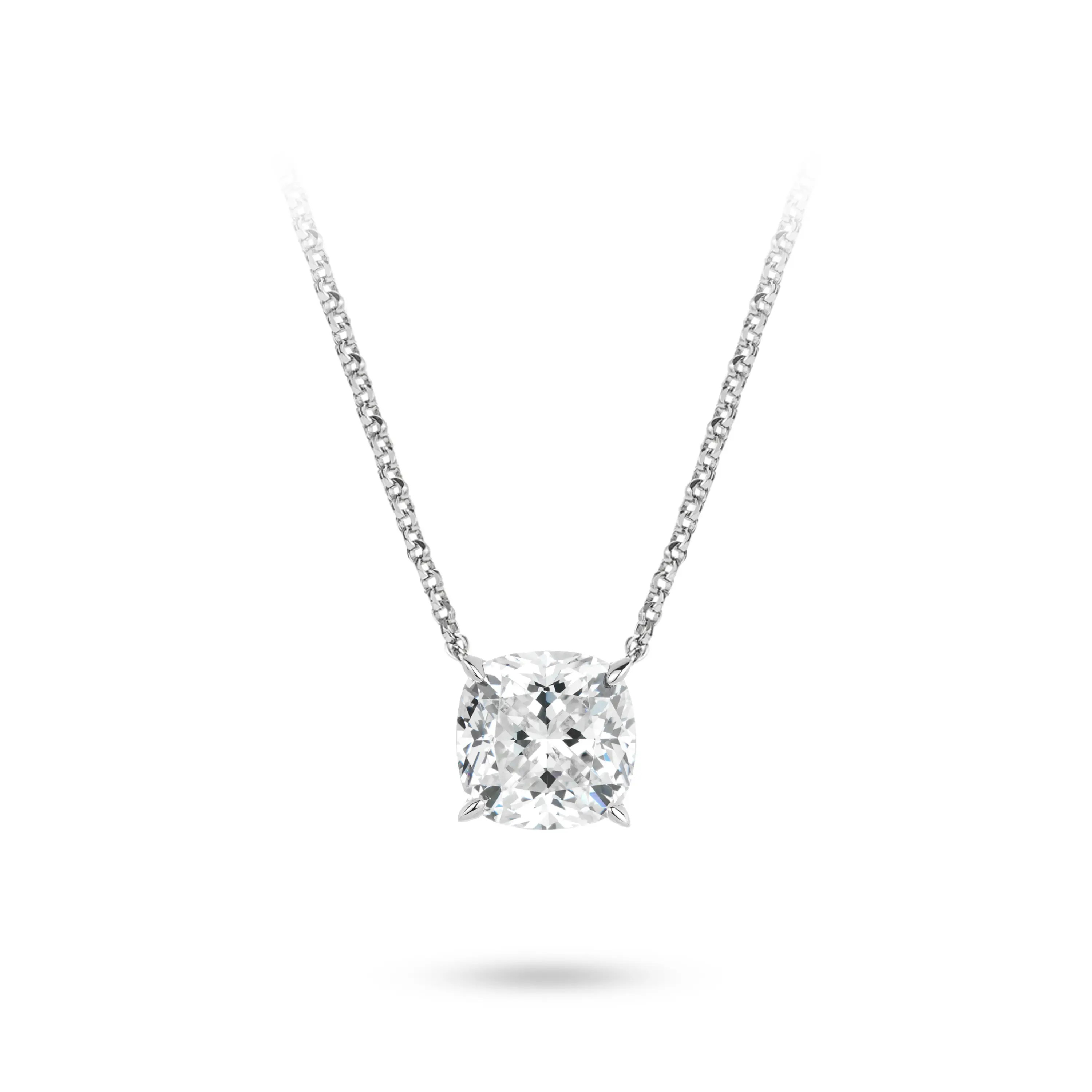 VAMERAY Promotional Deal Live Streaming Exclusive#4580 4 Carat Cushion Necklace