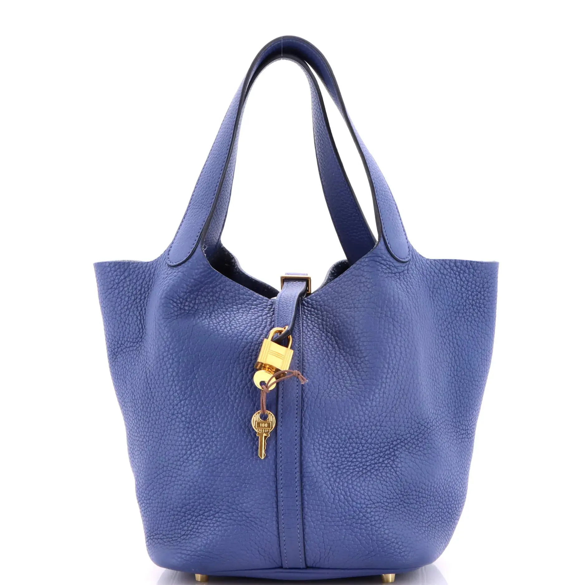 Pre-owned HERMÈS material Bucket Bags Hermes Picotin Lock Bag Clemence MM by Rebag