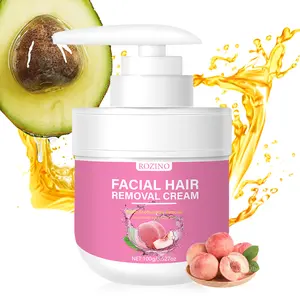 ROZINO Facial Hair Removal Cream - Gentle Formula for Soft Tender Skin - 100g Moisturizing & Caring Solution for Gentle Hair Removal