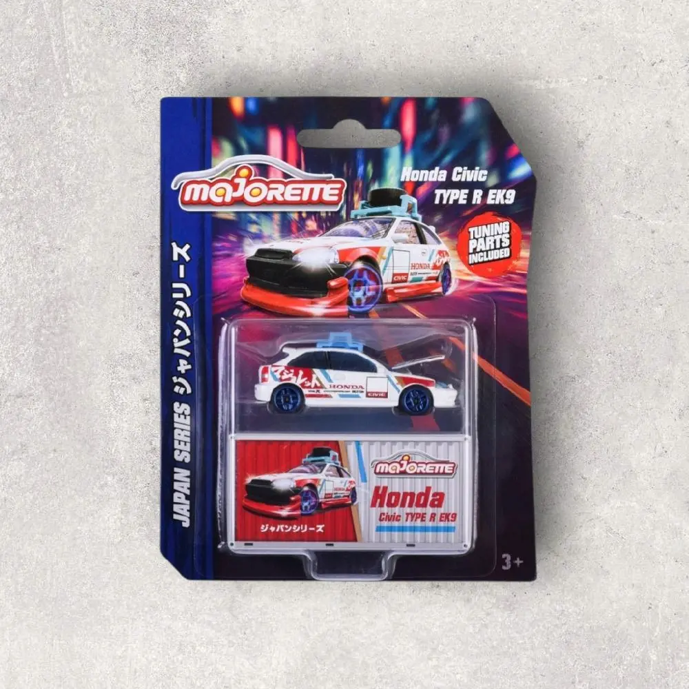 MAJORETTE JAPAN SERIES HONDA CIVIC TYPE R EK9 WHITE 1:64 DIE CAST MODEL NEW