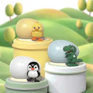 3PCS Wind-Up Dinosaur Egg Toy Hatches Moving Animal Turned Perfect Gift for Birthdays Holidays Interactive Playset