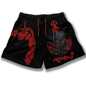 Berserk Fitness Shorts/ Gym, Sport, Outdoor Shorts, Anime Shorts