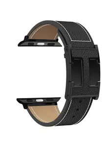 Magnetic Leather Strap, High-End Designer Style, Genuine Leather, Adjustable From 165 to 215 Mm, Suitable for Personal Use or Gift, Smart Watch Strap, Smartwatch Strap
