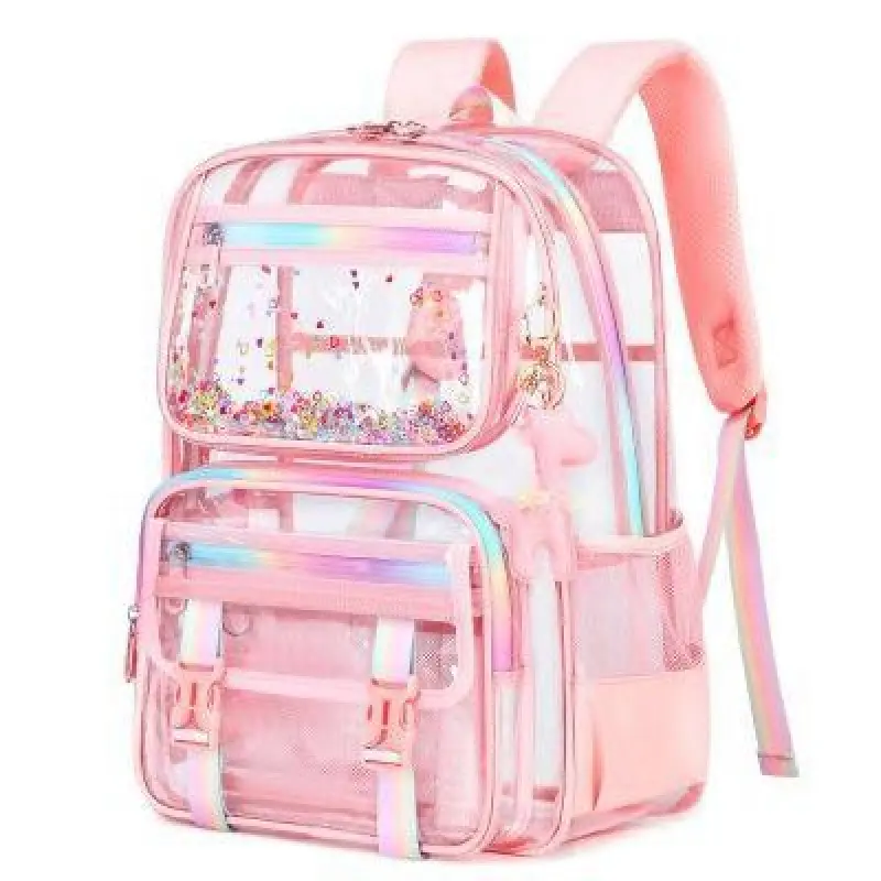 👚💗Pink rainbow fully transparent