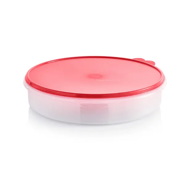 Tupperware Round Container Freezer Safe Pie Taker 12 inch Round Food Storage Kitchen Supplies Airtight & Dishwasher Safe