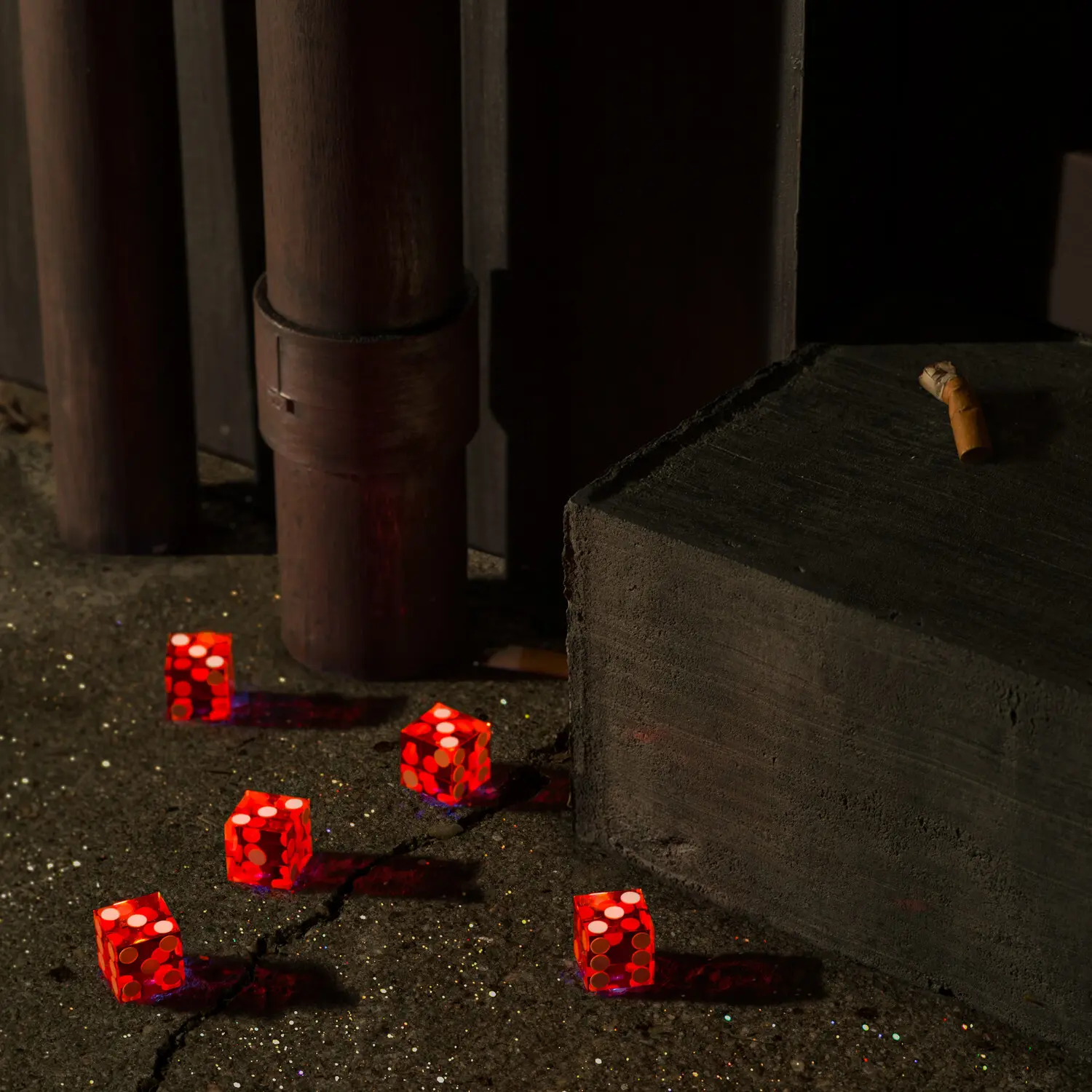 Bright Eyes - Five Dice, All Threes - Red/Orange  [VINYL RECORD - LP] Colored Vinyl, Orange, Red