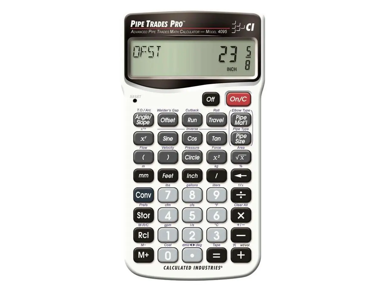Construction Calculator,PipeTrades CALCULATED INDUSTRIES 4095