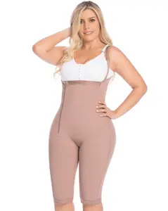 Delie Fajas Post-Surgical High Compression Girdle to the Knee with Side Zipper and Abdominal Control
