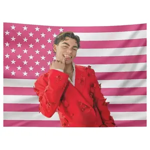 Funny American Malachi Barton Flag Poster Wall Hanging Fabric Print Tapestry - For Bedroom, Living Room, Kitchen Decor, Gift Idea, Barton Wall Decor, Outdoor, College Dorm