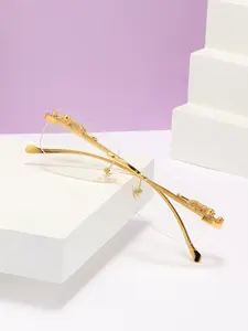 Simple Square Sunglasses for Everyday Use, Summer Rimless Fashion Sunglasses, Travel Accessories with Storage Box, Trendy Beach Eyewear