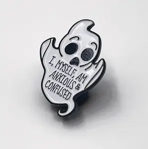 I Myself, Am Anxious & Confused Enamel Pin