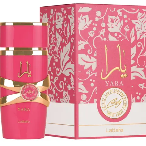 Lattafa Yara Candy for Women Eau de Parfum Spray, 3.4 Ounce / 100 ml - Sweet and Candy Aroma Fragrance