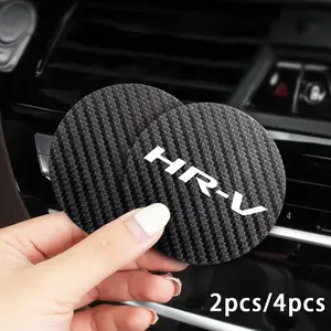 For Honda Hrv 2pcs or 4pcs Car Coaster, Water Cup Cushion, Storage Groove, Protect Coaster, Non-Sponge Rubber, A19961208 Model, Car Accessories