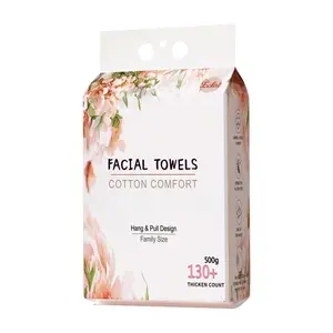 Ultra-Thick Hanging Disposable Facial Towels – 130+ Sheets | Safe for Sensitive Skin Gentle Skincare lifewave patches Daily Pack Pearl Pore Smooth Cleansing