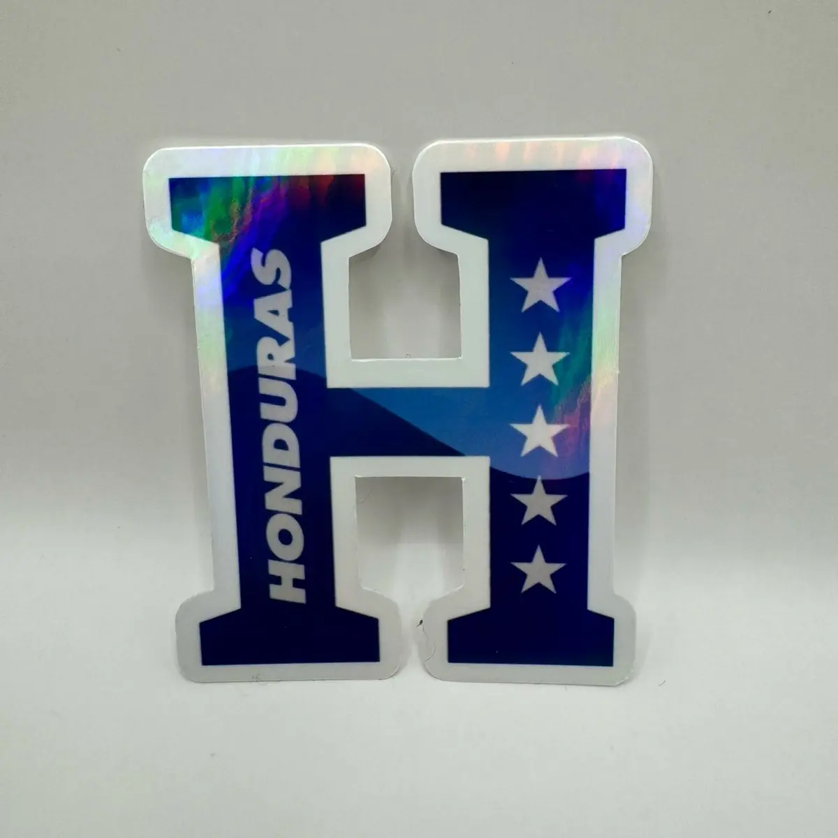 Honduras Fútbol Logo Sticker - Waterproof Holographic Design for Fans - Authentic Quality Made in Honduras - Perfect for Water Bottles & Laptops