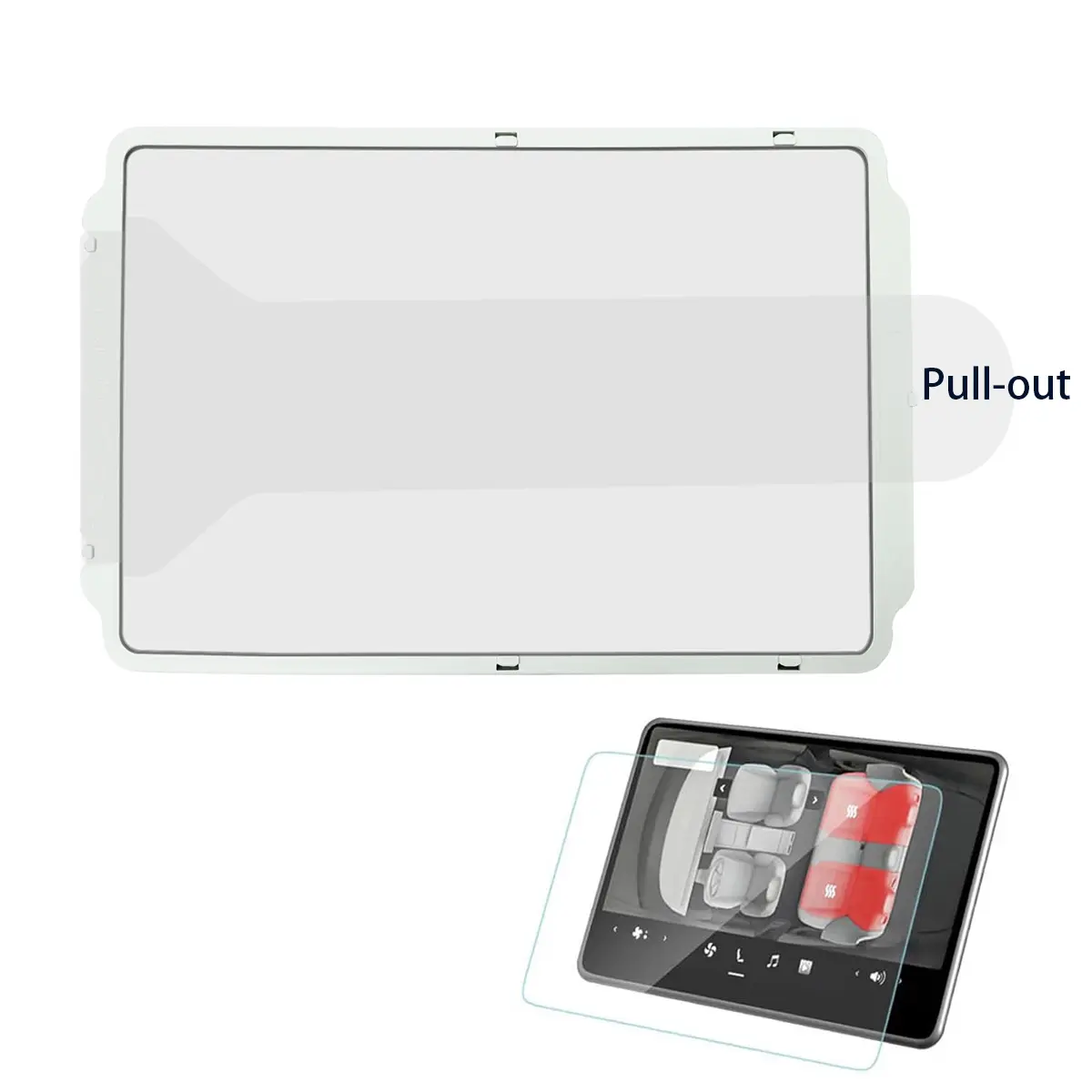 Tesla Model 3 Highland 2024+ Tempered Glass 9H Anti-Scratch Car Screen Protector for Model Y 2025 15.4" & 8" Screens Easy Install(not for 2026 Model Y)