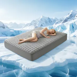 1 Piece Waterproof Mattress Protector Cover (without pillowcase and pillow), Quilted Design Silent Elastic Fitted Sheet, Minimalist Thick Bed Pad Cover, Available in Various Sizes for Double/Full XL King Size Beds, Excluding Pillows and Insert Durable sum