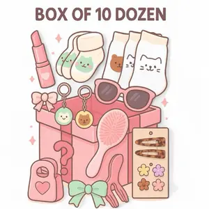 Emprendedor large package -10 dozen mixed wholesaler packs includes-notebooks fashion  accessories cartoon characters lip gloss  style May vary in each order