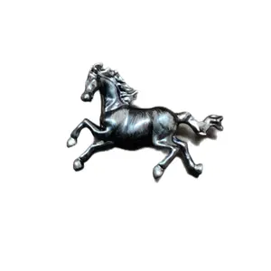 Stallion Brooch - Metal Horse Decoration, Traditional Design, Elegant Finish