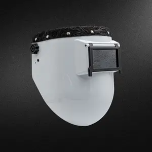 Pro X White - Top Black Floral Welding Hood