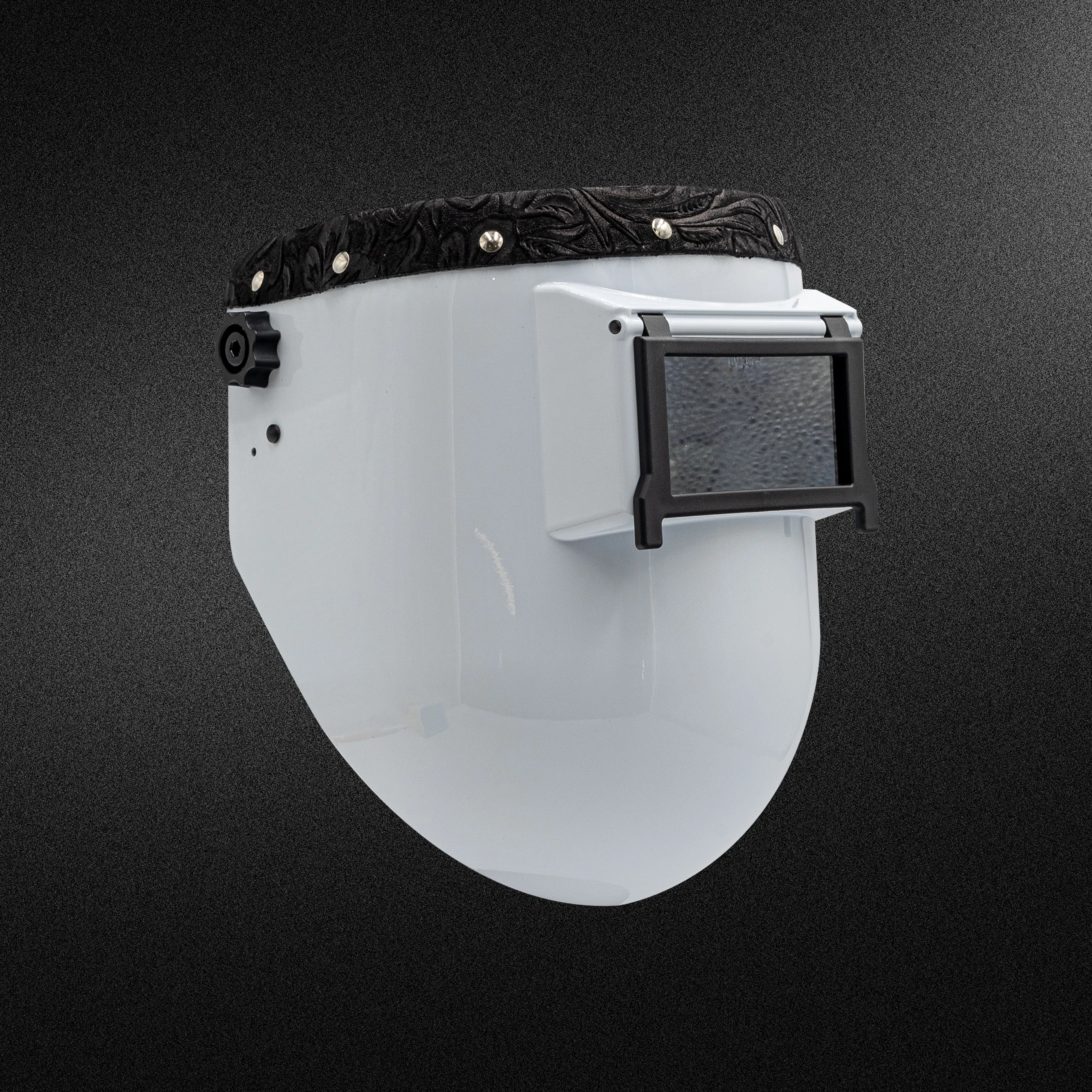 Pro X White - Top Black Floral Welding Hood