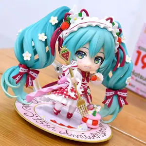 10CM Hatsune Miku Figure Anime The Joints Are Movable Change Expression Q Version Model Toy Gift Collection Ornaments PVC