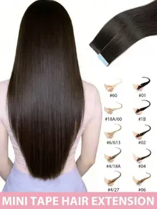 10pcs Invisible Hair Extensions, Straight Style, Women's Use, Ideal for Holidays, Parties, Weddings, Daily Wear, Perfect Gift