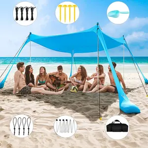 Portable Beach Tent for Outdoor Camping, Lightweight and Easy to Set Up, Perfect for Summer Vacations and Picnics