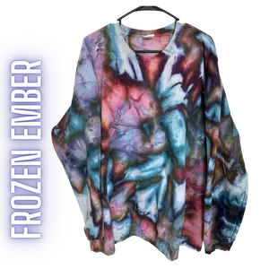 [Seasonal] Unisex Tie Dye Sweater or Hoodie - Frozen Ember