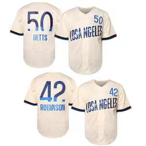 #17 Men's Baseball Jersey #42 #50 letter&figure embroidery button front Short Sleeve Teens V Neck Polyester Casual Sportswear  Loose Fit  Embroidered for Adults Couples Spring Summer Men Women Youth Kids Gift Athletic Outfit Training Clothes