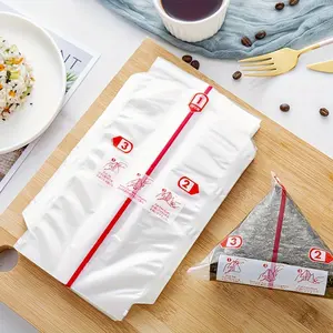 50/100pcs Onigiri Bags- Freshness Preserving Disposable Rice Ball Storage Bags, Japanese Style Double Layer Triangle Rice Ball Packaging Bag Outdoor Picnic Convenience Rice Ball Bag