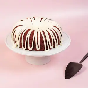 MO'S BUNDT CAKES: Moist, Buttery, and Golden Delight with Red Velvet Rich Cream Cake, Delicious Velvety Chocolate Flavor in Every Bite - Perfect for Breakfast, Brunch, or Dessert