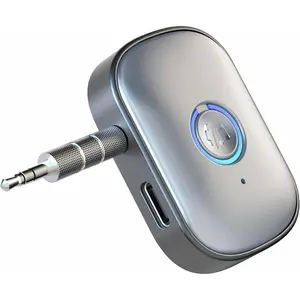 Bluetooth Adapter for Car, Bluetooth V5.3 Receiver Wireless Audio Receiver for Car Stereo/Home Stereo/Wired Headphones/Speaker, Plug & Play