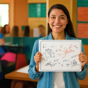Ach teacher in the US gets a set! 10-piece double-sided erasable whiteboard. No need to buy scratch paper anymore. Perfect for both classroom and home use.
