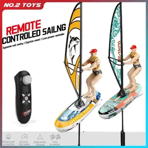 2.4GHz RC Sailboat, Dual Speed & Propellers, Balance Light, Summer Toy for Teens – Ideal Easter Gift.