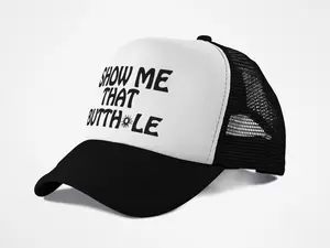Guacamole Show Me Adjustable Mesh Trucker Hat Drinking Party Cap Perfect White Elephant Gift for Men and Women Hand Wash Only Fun Humorous Design Comfortable Fit Printed and Shipped in the USA within One Business Day