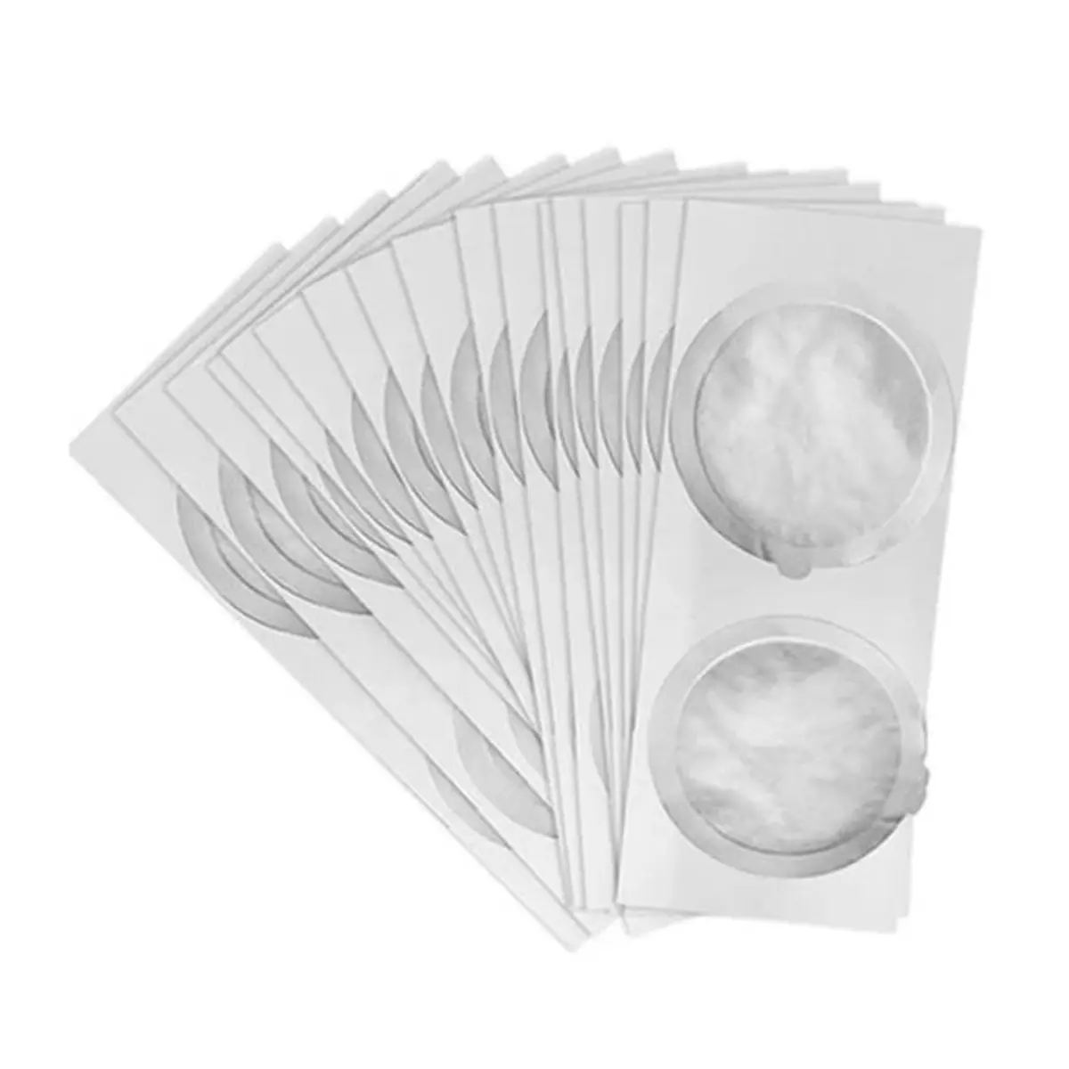 62mm Food Safe Aluminium Capsule Lids, 100-Pack Easy-Use Coffee Sealing Lids with Tab Grip for Fixed-Size Nespresso Vertuo Refillable Capsules