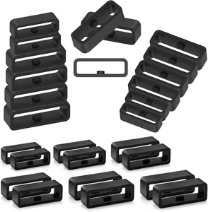Silicone Watch Band Loops Watch Strap Keeper Replacement Watchband Holder Loop Fastener Rings Compatible with Universal Watch