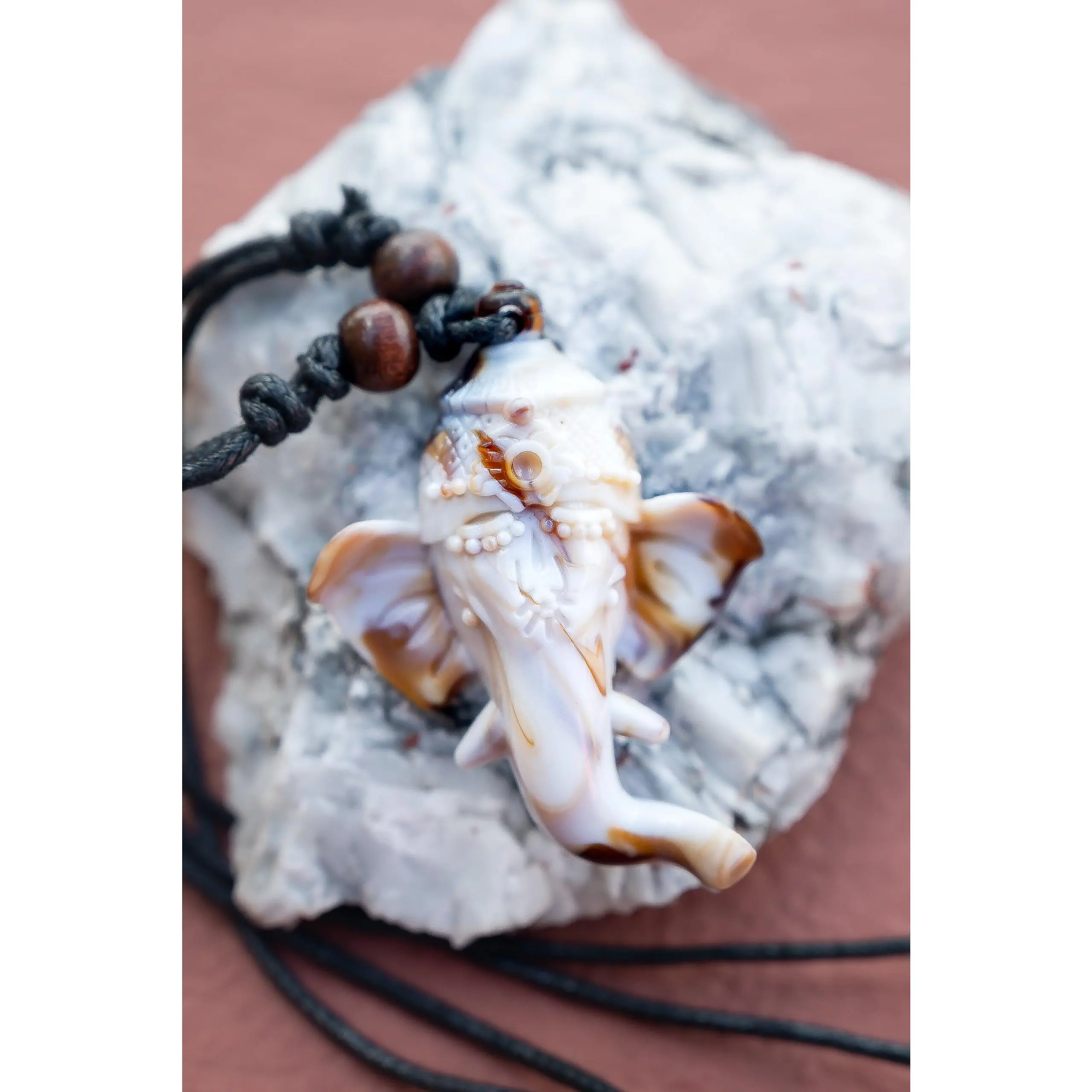 Elephant Head Resin Necklace