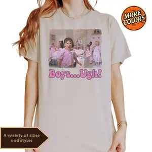 Boys Ugh Anti-Valentine's Day T-shirt, Funny Valentine's Day Graphic Tee, Sassy Girl Power Gift for Her, Cute Casual Statement Top, Feminist Apparel