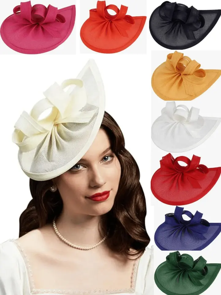 1Pc Fascinators Hats For Women Fancy Moon Shape Tea Party Hats 2024 Elegant 1950s Kentucky Derby Hats Feather Hair Clip For Bride Wedding Party Birdcage Veil Headband Flower 1920s Headpiece For Horse Race Vintage Bridgerton Fedora Beret Hats 50s Outfit Ch