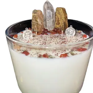 Zodiac Candle - size XL = 180 + Burn Hours  - Reiki Candle - Manifestation Candle - Spell Candle - Handmade Candle - Zodiac Signs - Zodiac Candle Crystals Decor Flowers Decoration Wick Set Ornaments hand poured candles custom small business