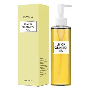 LEMON  Deep Cleansing Oil, Facial Cleansing Oil, Makeup Remover, Cleanses without Clogging Pores, Residue-Free, Fragrance and Colorant Free, All Skin Types