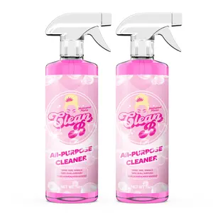 Clean B All-Purpose Cleaner APC 2 Pack 16oz Vanilla Sandalwood Scented Spray for All Surfaces in Your Home Powerful Household Cleaner