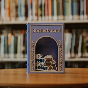 Whimsical Stickerbound - Periwinkle & Beige