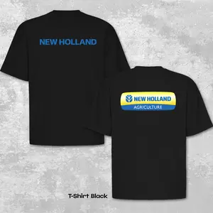 New Holland Tractor Graphic T-Shirt, Farming Equipment Tee, Heavy Equipment Workwear Shirt, Country Lifestyle Apparel, Blue Collar Pride Streetwear, Vintage Farm Graphic Tee For Men and Women, Premium Cotton Multicolor Oversized Fit, USA Rural Style S–5XL