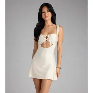 All I Wanted Cutout A-Line Mini Dress