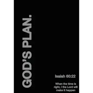 [Poster] God's Plan for Your Life |   God's Promises Poster |   Bible Verse |   Modern Christian Poster |   Christian Art |   Decorative Glossy Scripture Poster