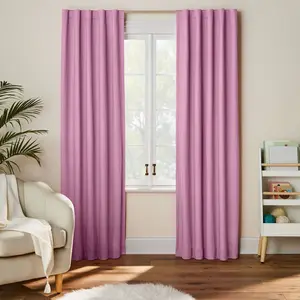 42"W x 84"L Twill Solid Kids' Blackout Window Curtain Panel - Pillowfort