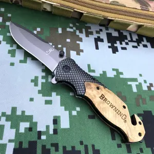 x50 Rescue Pocket Folding Knife 5Cr13Mov Blade G10 Handle Outdoor Camping Belt Knife EDC Multifunction Survival Cutting Knife Camping Knives Emergency Survival Gear